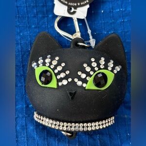 NWT bath & body works pocketbac holder only blinged black cat